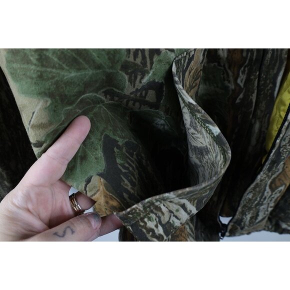 Vintage 90s Mens XL Distressed Quilted Realtree Camouflage Hooded Jacket AS IS - Picture 7 of 16